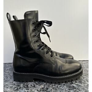 Thursday Boots Company Women’s Combat Boot Black Side-Zip Size 7.5